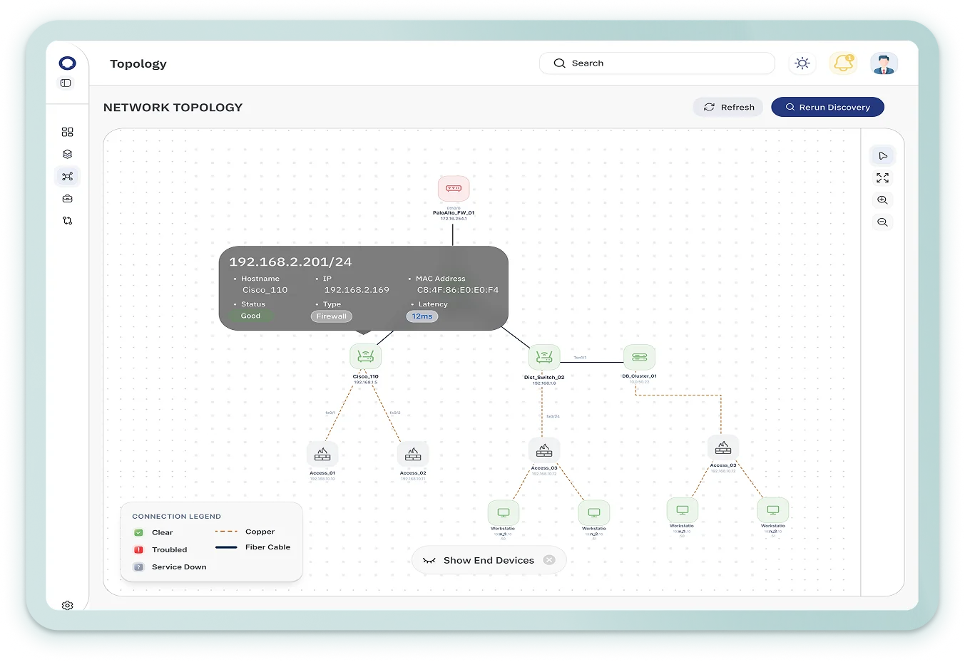Interactive Topology Mapping